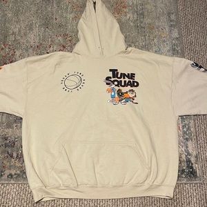 Tune Squad Hoodie, Size XXL, Color- off-white